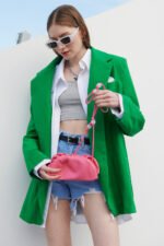 Gena Shoulder Pleather Clutch - Image 3