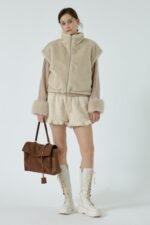 Faux Suede Shoulder Bag - Image 4