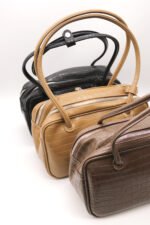 Gabi Faux Croc Shoulder Bag - Image 5