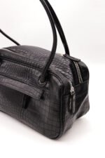 Gabi Faux Croc Shoulder Bag - Image 11