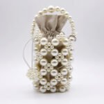 Faux Pearl Beaded Crossbody Bag
