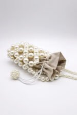 Faux Pearl Beaded Crossbody Bag - Image 2