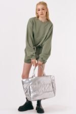 Oversized Quilted Tote - Image 4