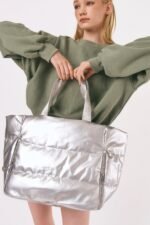 Oversized Quilted Tote - Image 5