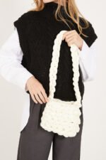 Yvette Chunky Knitted Shoulder Bag - Image 3
